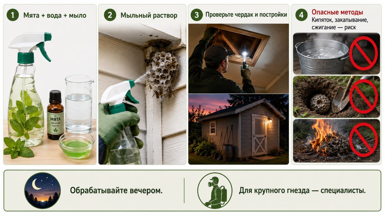 Самодельные средства борьбы с осами